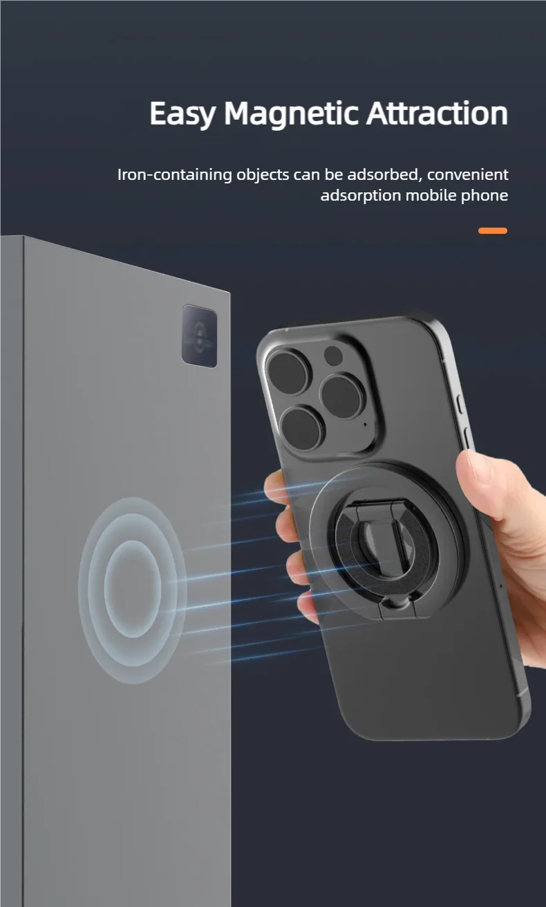 For MagSafe Double Sided Magnetic Phone Ring Holder for iPhone 15 Cellphones Stand Phone Accessories Support Telephone Grip Tok