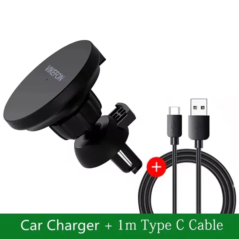 30W Magnetic Car Wireless Charger macsafe for iPhone 12 13 14 15 Pro Max Mini Air Vent Car Phone Holder Stand Fast Car Charging