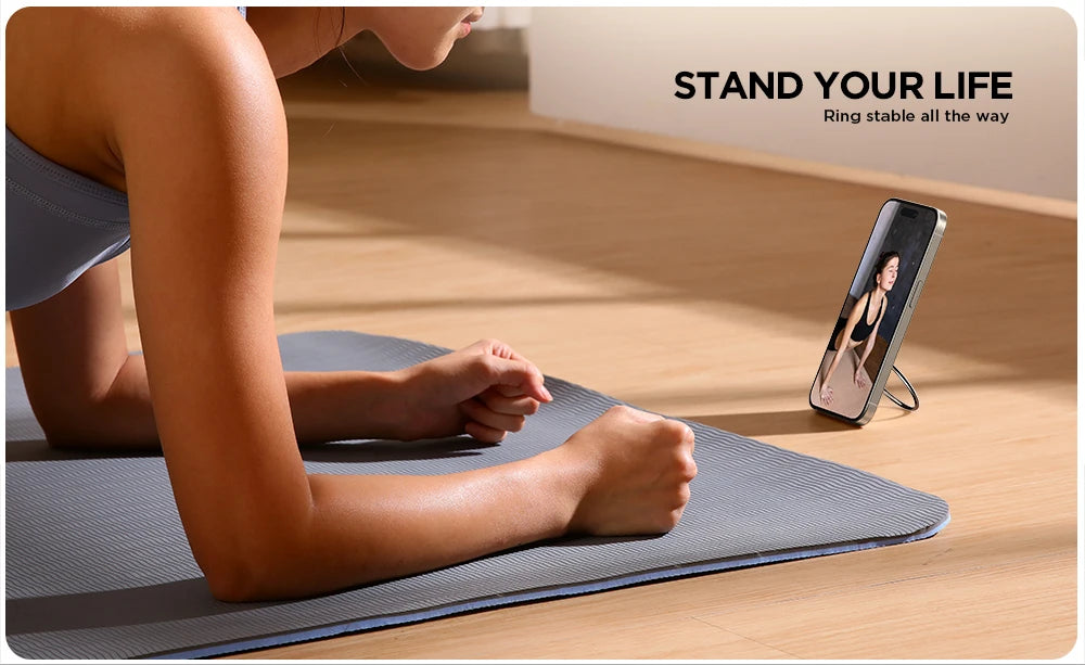 Joyroom Magnetic Phone Ring Holder for Magsafe Silicone Phone Grip Finger Ring Holder Stand for iPhone 15 14 13 12/Pro