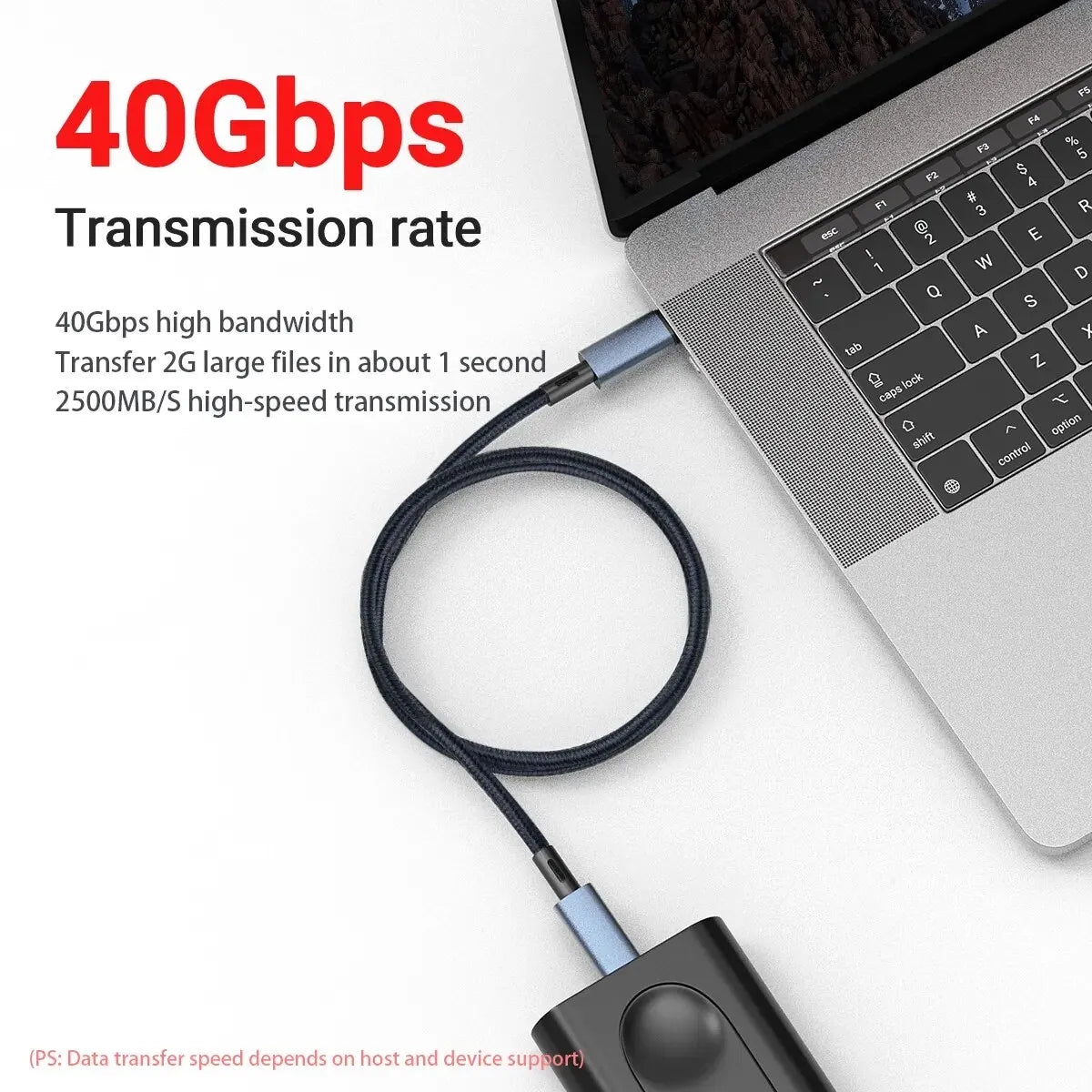 240W USB C to USB C Fast Charging Cable, 39.37IN Braided with 8K Video& 40Gbps Speed for iPhone 15Pro/Max Samsung Galaxy S22/23