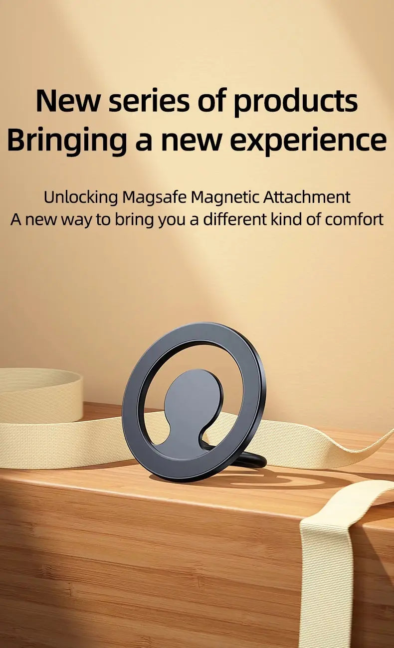 360 Magnetic Cell Phone Ring Holder Mobile Stand For Macsafe iPhone 15 14 13 12 Samsung Xiaomi Desktop Magnet Bracket Mount