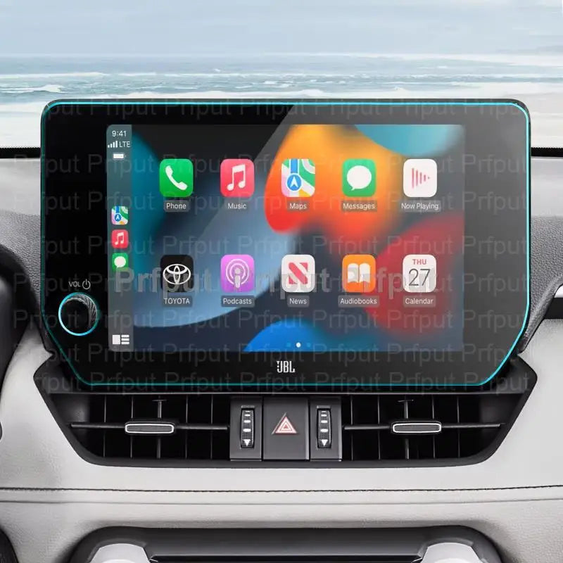 Tempered glass screen protector film For Toyota RAV4 2023 10.5 inch Car infotainment radio GPS Navigation Interior