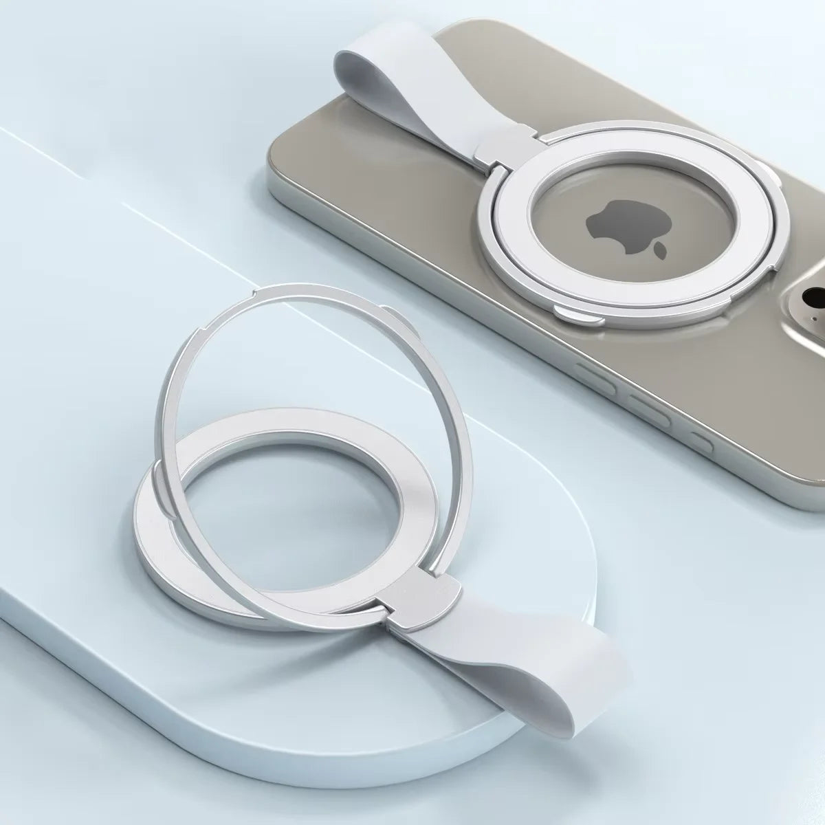 Cell Phone Ring Holder Stand Finger Grip Degree Rotation Kickstand Aluminium Alloy For Magsafe IPhone 16 15 14 13 12 Pro Max