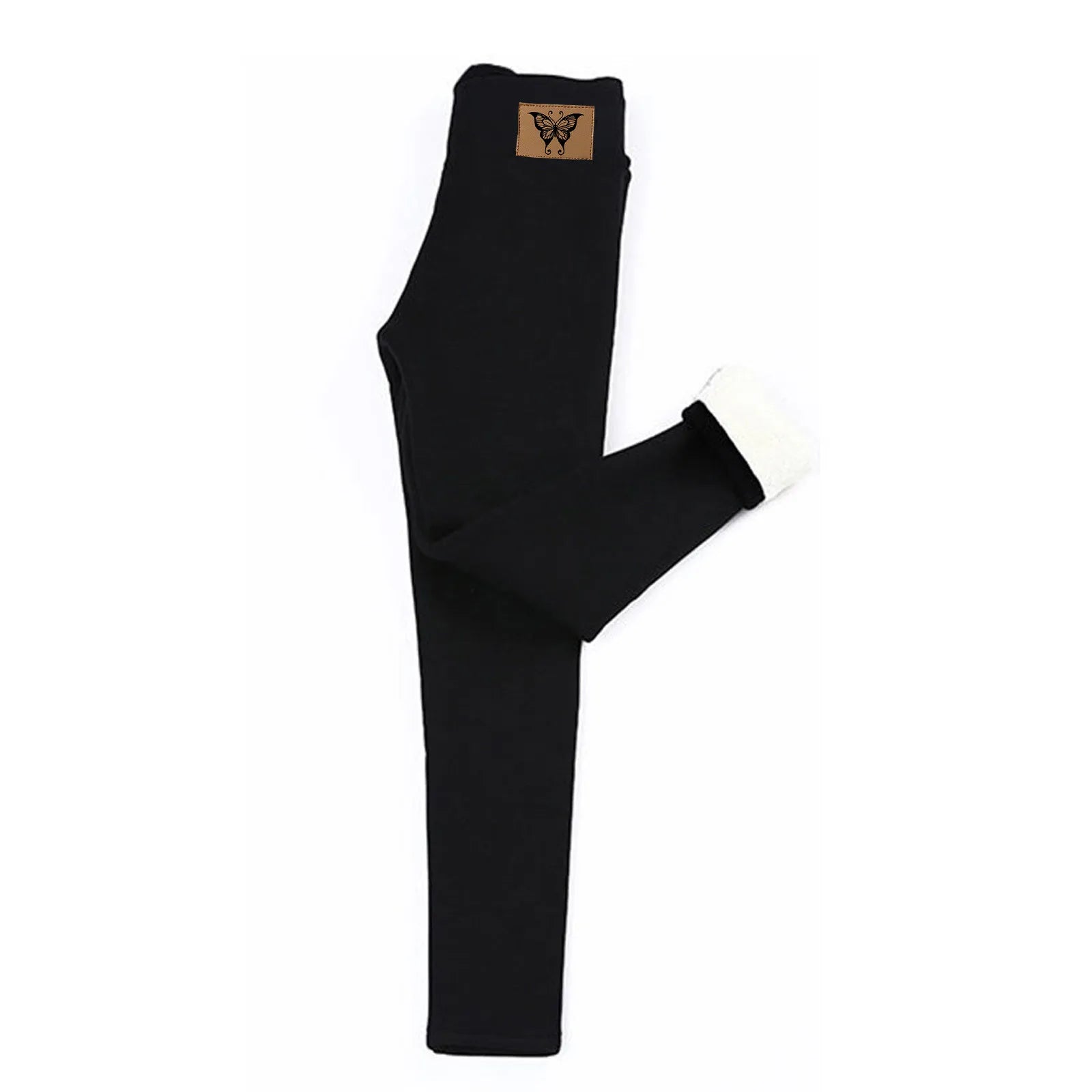 Women's Winter Fleece Leggings High Waist Velvet Keep Warm Tights Pants Solid Color Comfortable Stretchy Thermal Leggins S-3XL