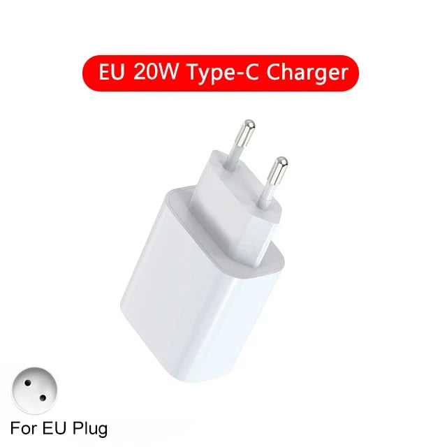 For Apple PD 20W Fast Charger For iPhone 15 13 12 11 14 16 Pro Max Plus X XR XS MAX iPad Quick Charger USB C Fast Charging Cable