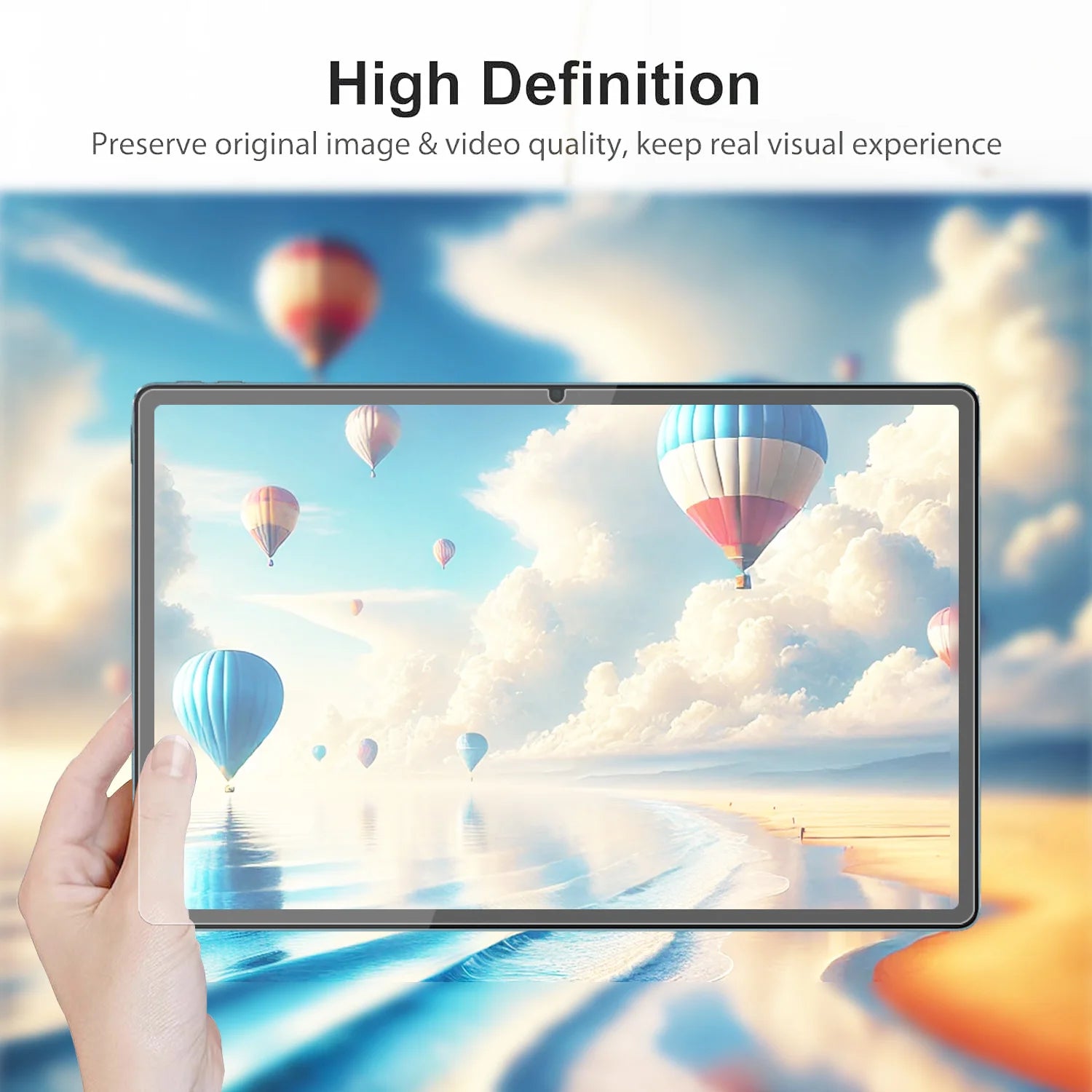 2 Pieces Hard Scratch Proof Film HD Tempered Glass Screen Protector For Lenovo Yoga Tab Plus 12.7 2025 TB-520FU