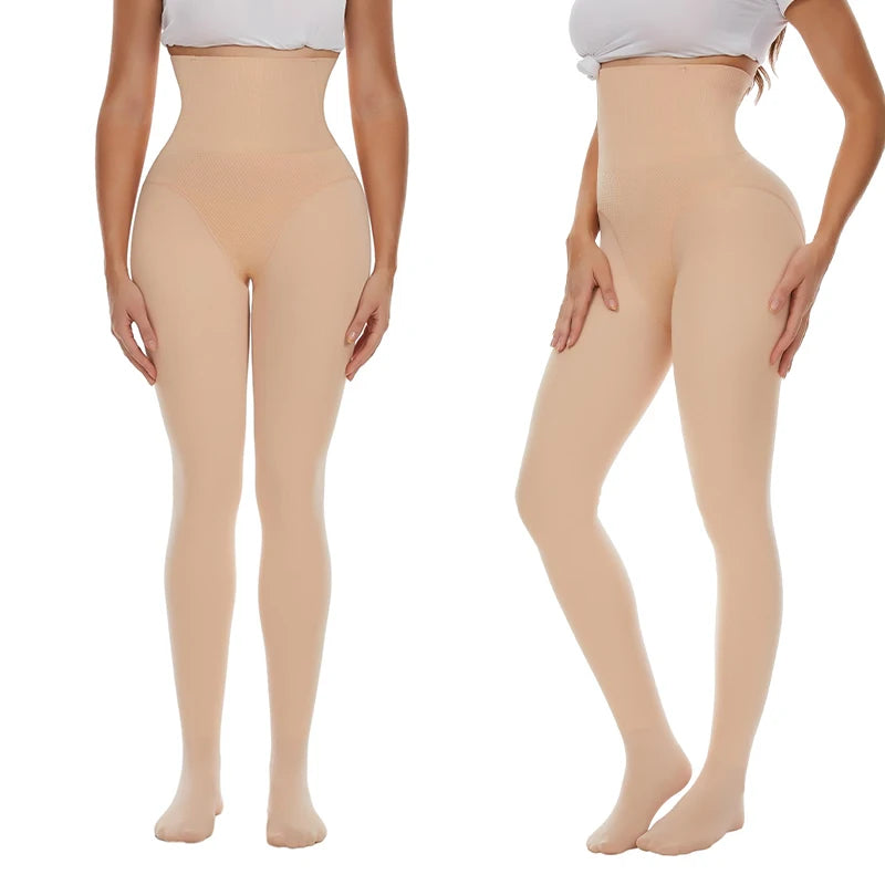 Leg Slimming Body Shaper Keep Warm Compression Leggings High Waist Control Panties Thigh Slimmer Butt Lifter Shapewear Leggins