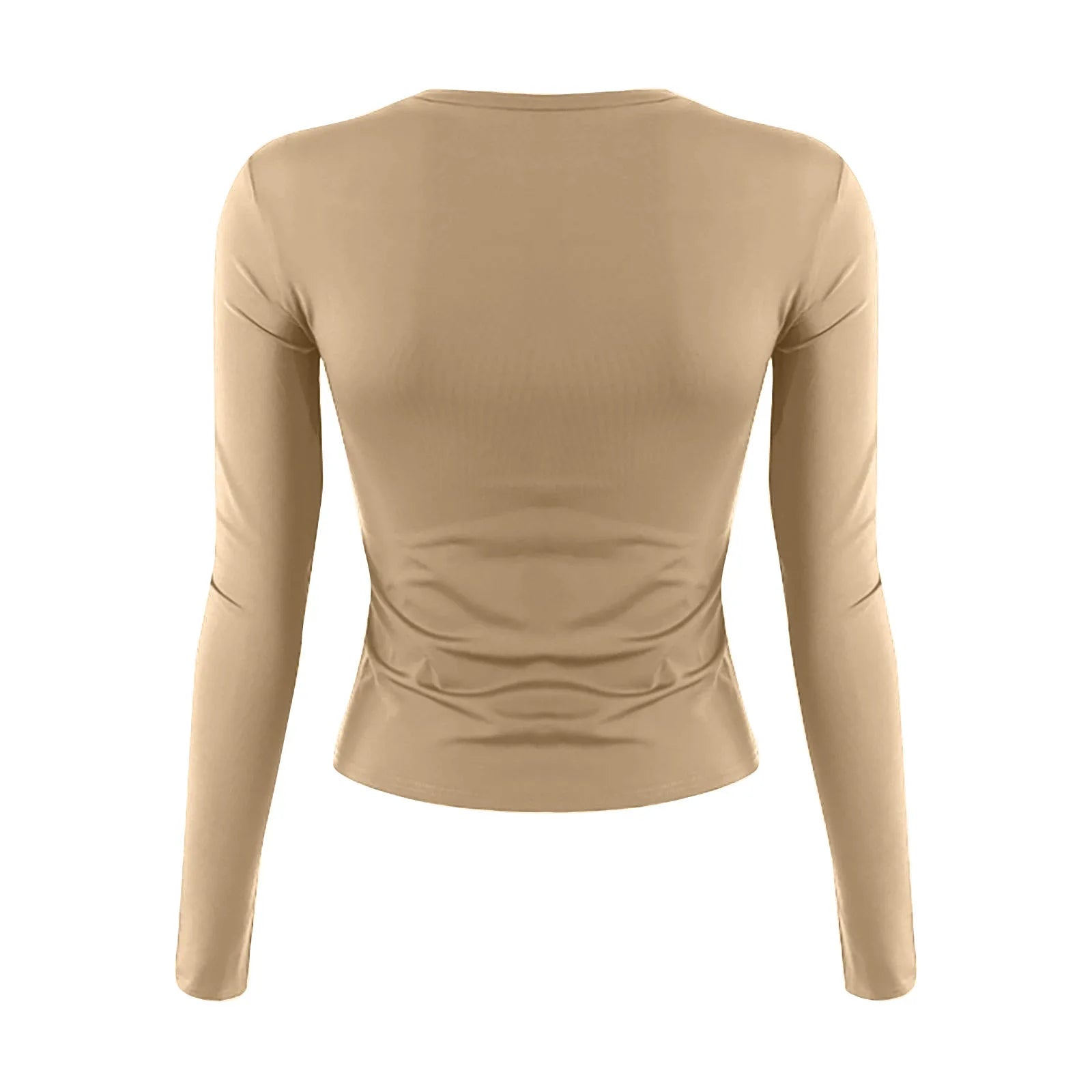 Cotton O Neck Long Sleeve Shirt Women Sexy Cropped Tops 2025 Autumn Black Casual Skinny Slim Basic Woman T Shirts White Clothing