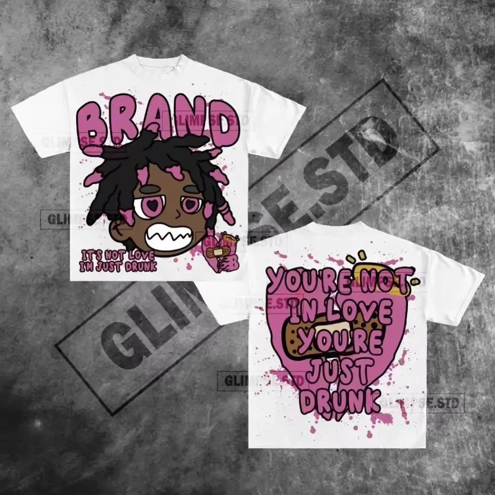 American Letter Graphic T Shirts Y2k Oversized T Shirt Couples Pro Choice Harajuku Gothic Streetwear Vintage Men Women Clothing